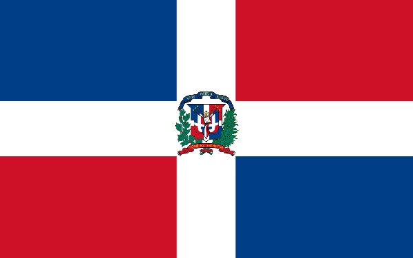 Vlajka Dominiknsk republiky
