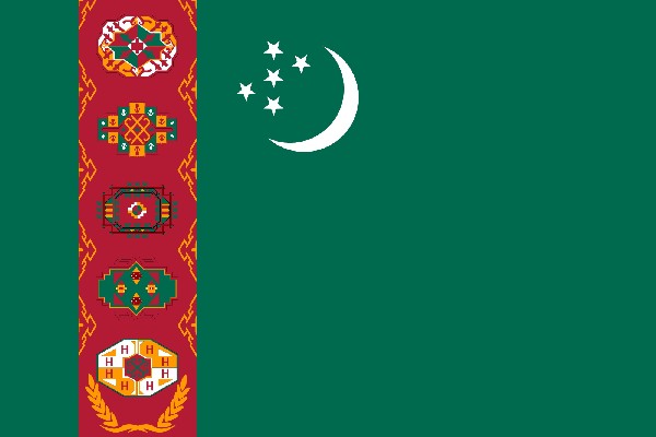 Vlajka Turkmenistnu