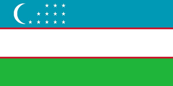 Vlajka Uzbekistnu