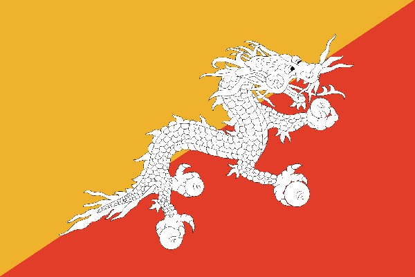 Vlajka Bhútanu